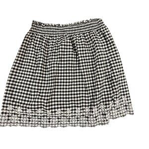 🍒 2/$20 🍒 Black & White Checked New Handmade Skirt sz 2x